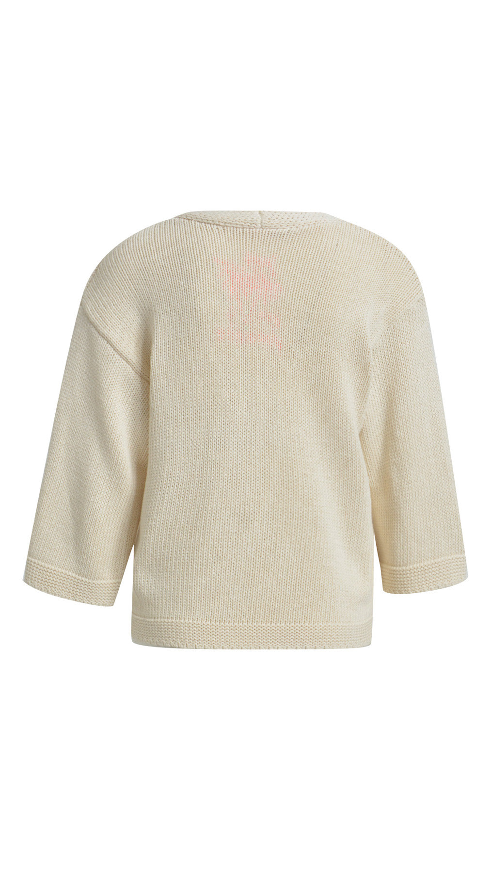 Flared sleeve v-neck knit cardigan | Off-white | by Smith & Soul