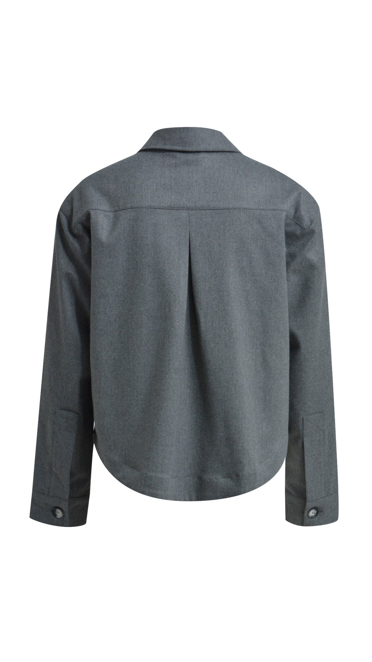 Flannell cargo jacket | Grey melange | by Smith & Soul