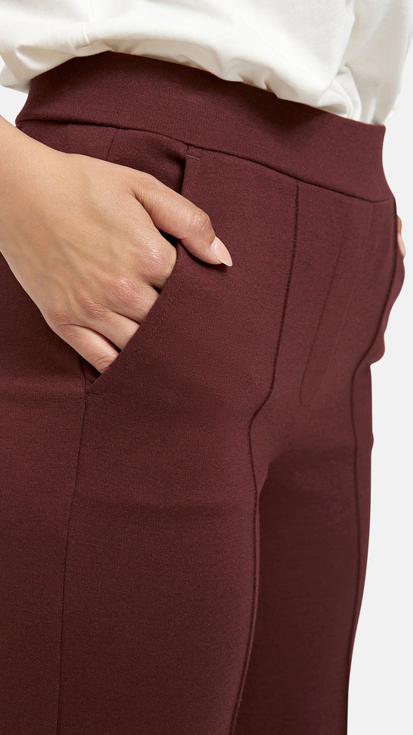Interlock jersey pants | Bordeaux | by Smith & Soul