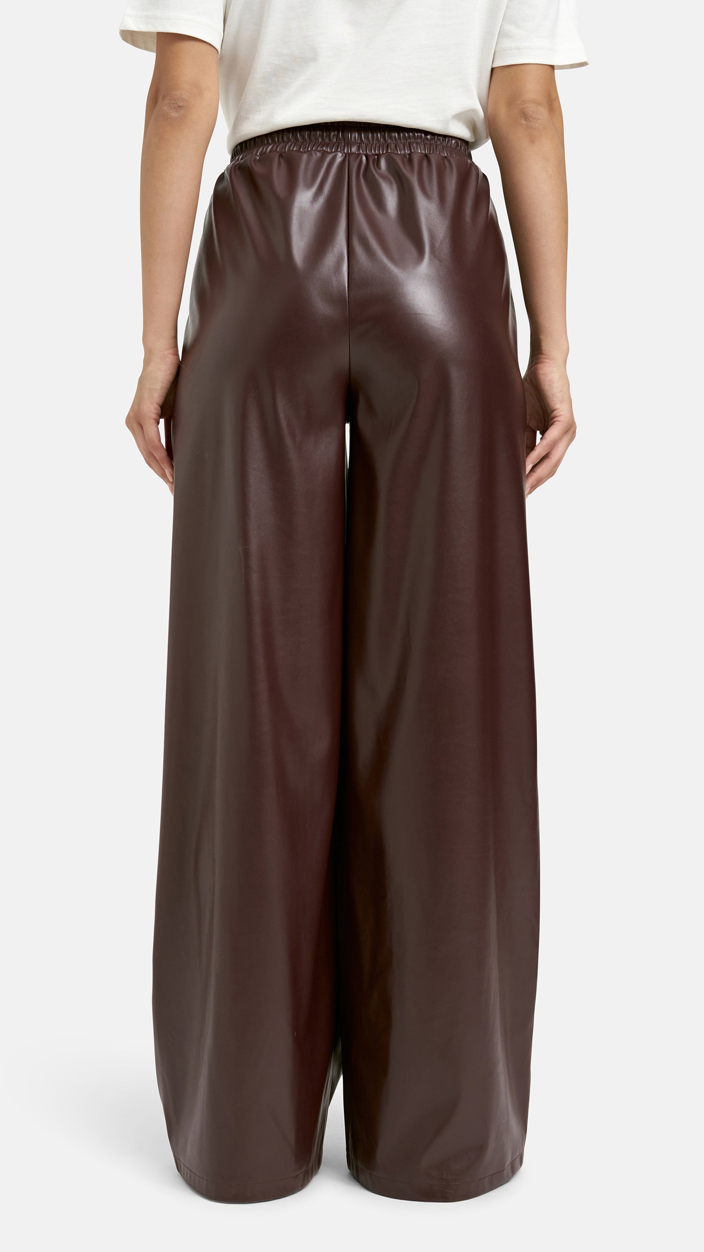 Faux leather pants | Bordeaux | by Smith & Soul