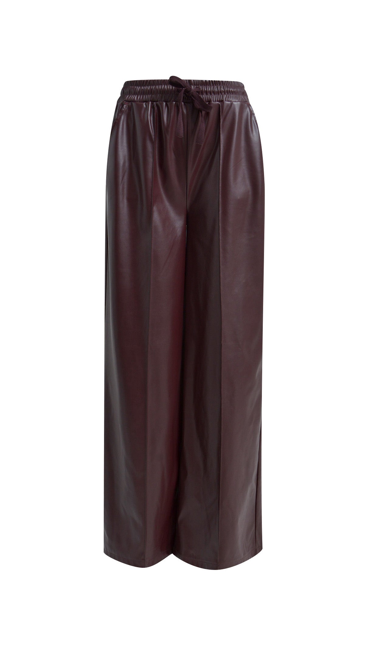Faux leather pants | Bordeaux | by Smith & Soul
