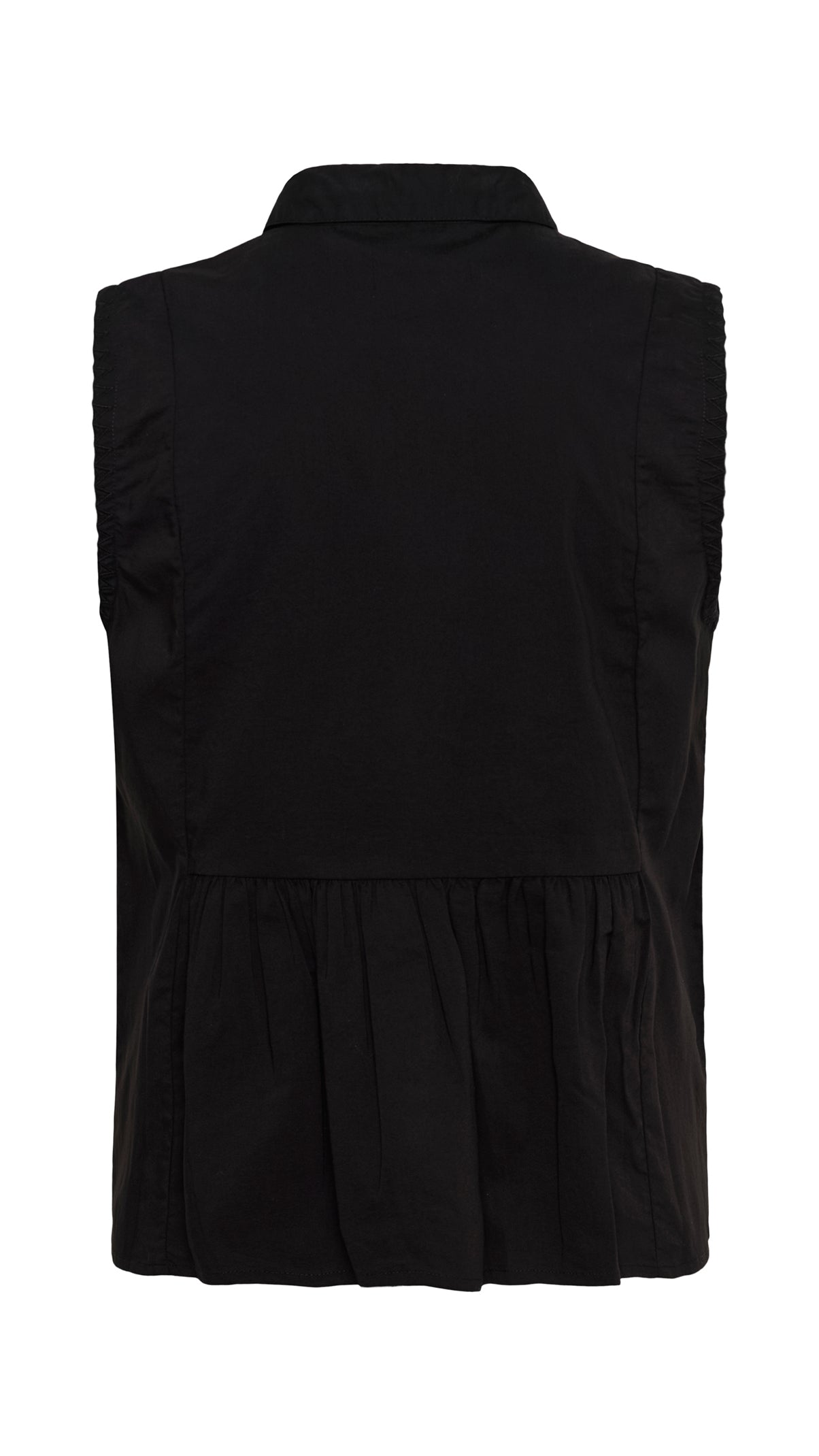 Cotton mix shirred bust sleeveless shirt | 2 Colours | by Cream