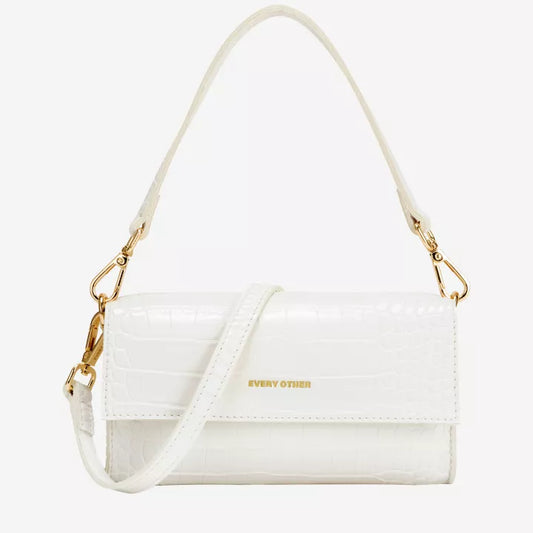 Croc textured flap over shoulder/crossbody bag | 2 Colours| by Every Other | last 1