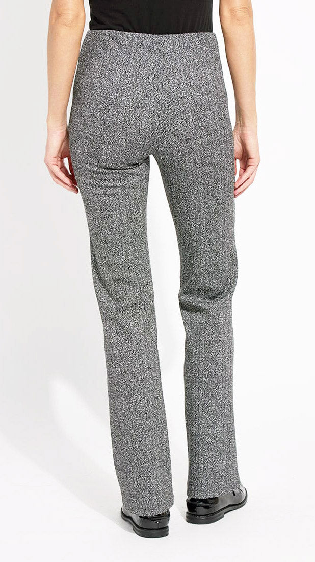 Fit & flare ponte jacquard pants | Smokey salt & pepper | by Lysse NY | new! AW25/6
