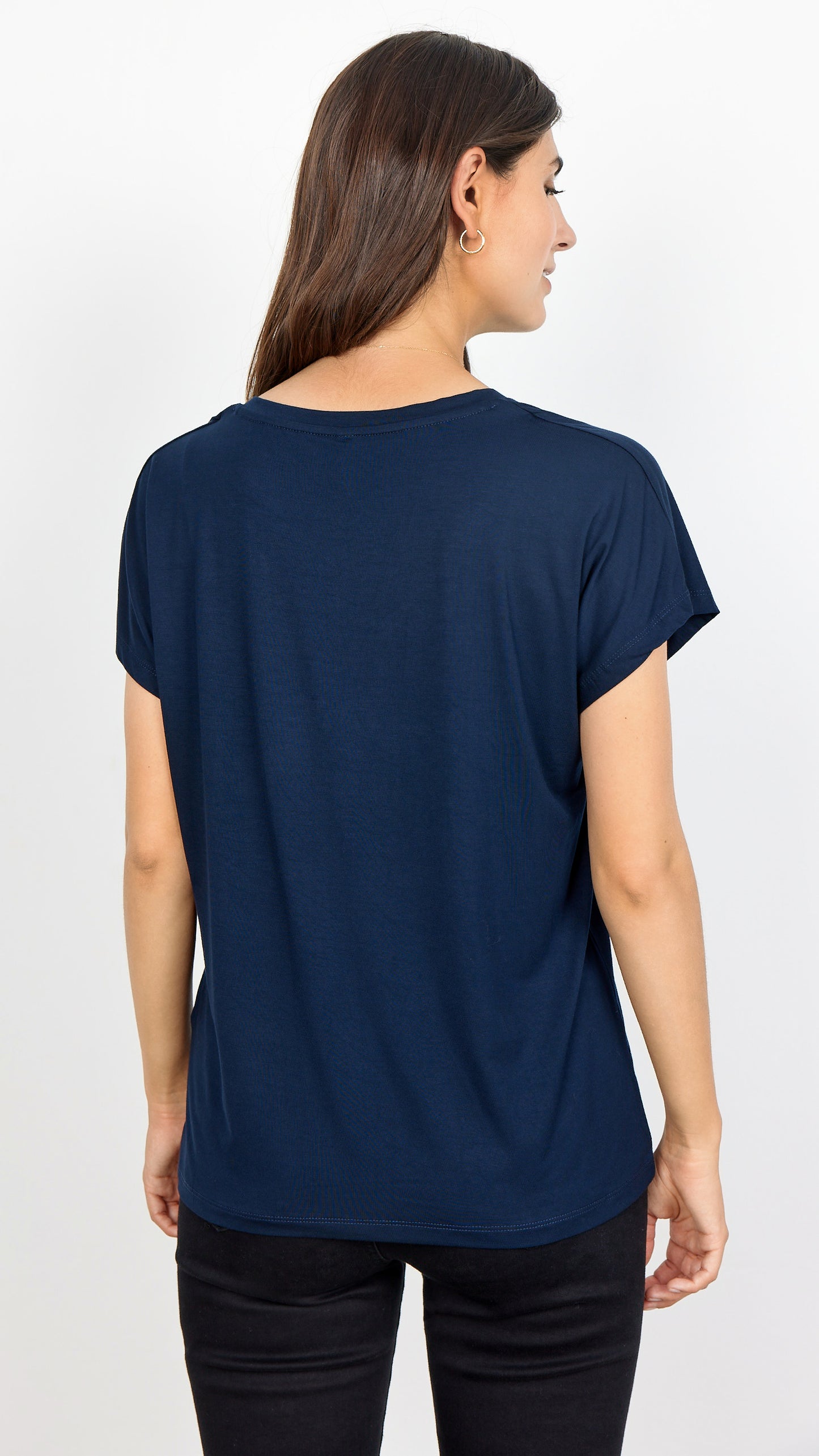 Premium soft v-neck t-shirt | Navy | by Soya Concept