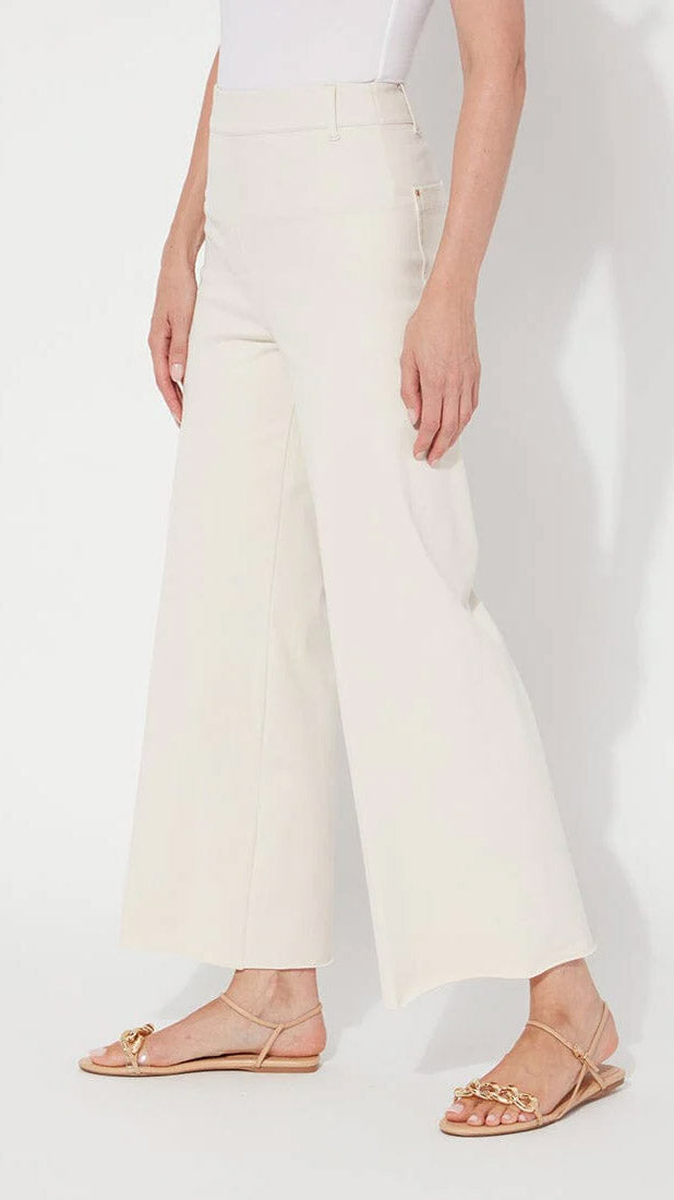 High-waist Wide-leg Denim Jeans | Oat | by Lysse NY | NEW SS25