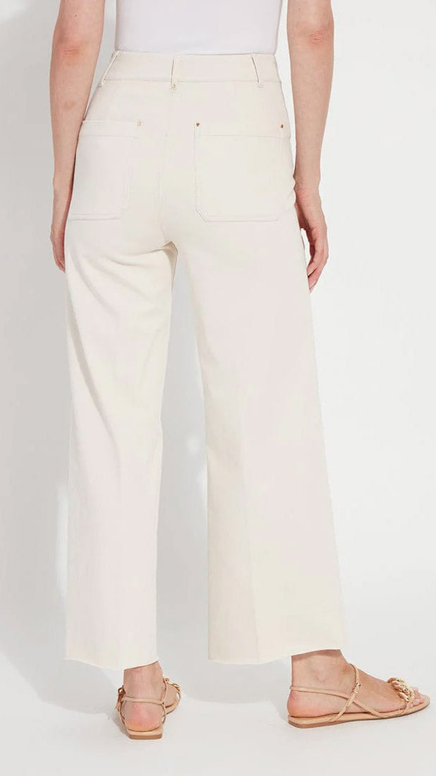 High-waist Wide-leg Denim Jeans | Oat | by Lysse NY | NEW SS25
