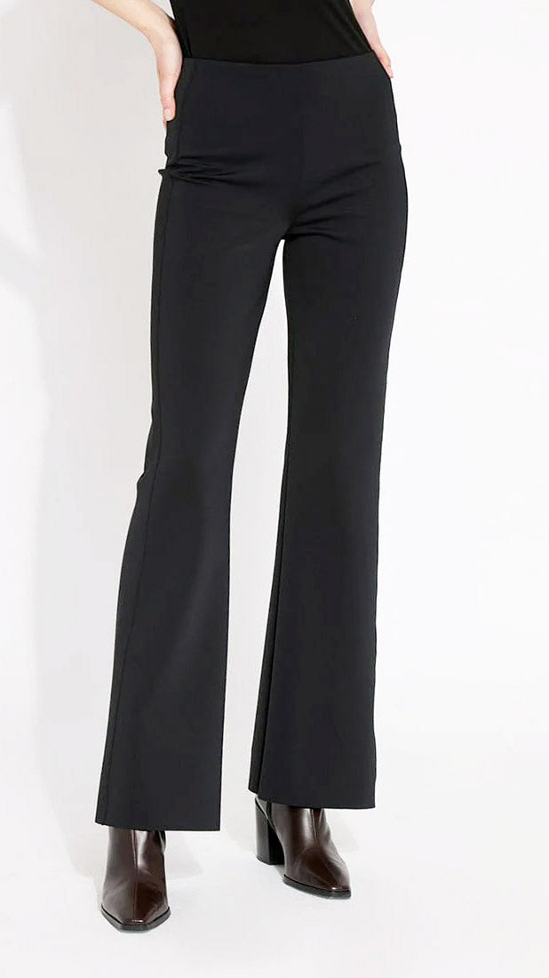 Flared neoprene trouser | Black | by Lysse NY | Bestseller back for AW25