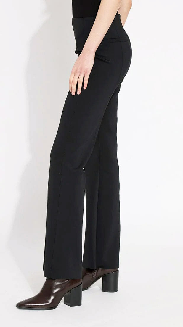 Flared neoprene trouser | Black | by Lysse NY | Bestseller back for AW25