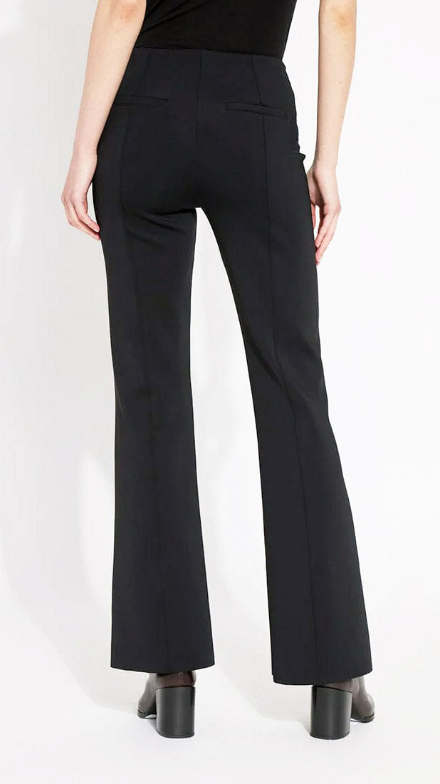 Flared neoprene trouser | Black | by Lysse NY | Bestseller back for AW25