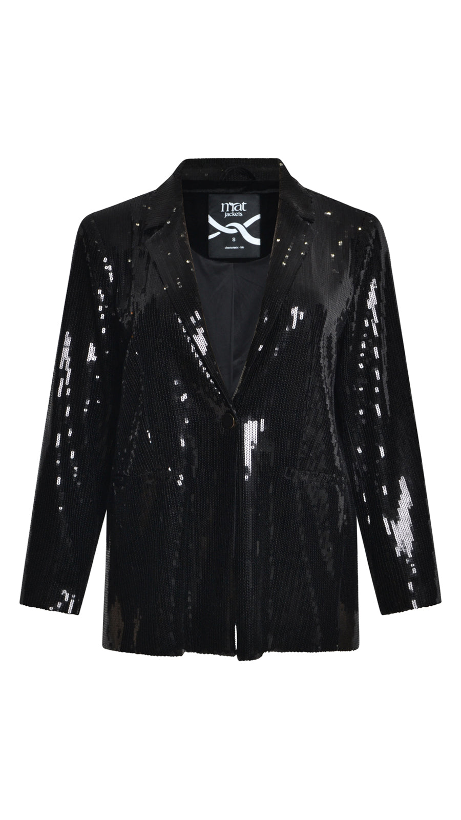 Sequin blazer by Mat | Black
