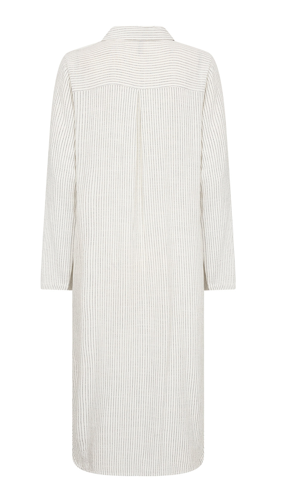 Pinstripe button-through shirtdress | Off-white | by Soya Concept