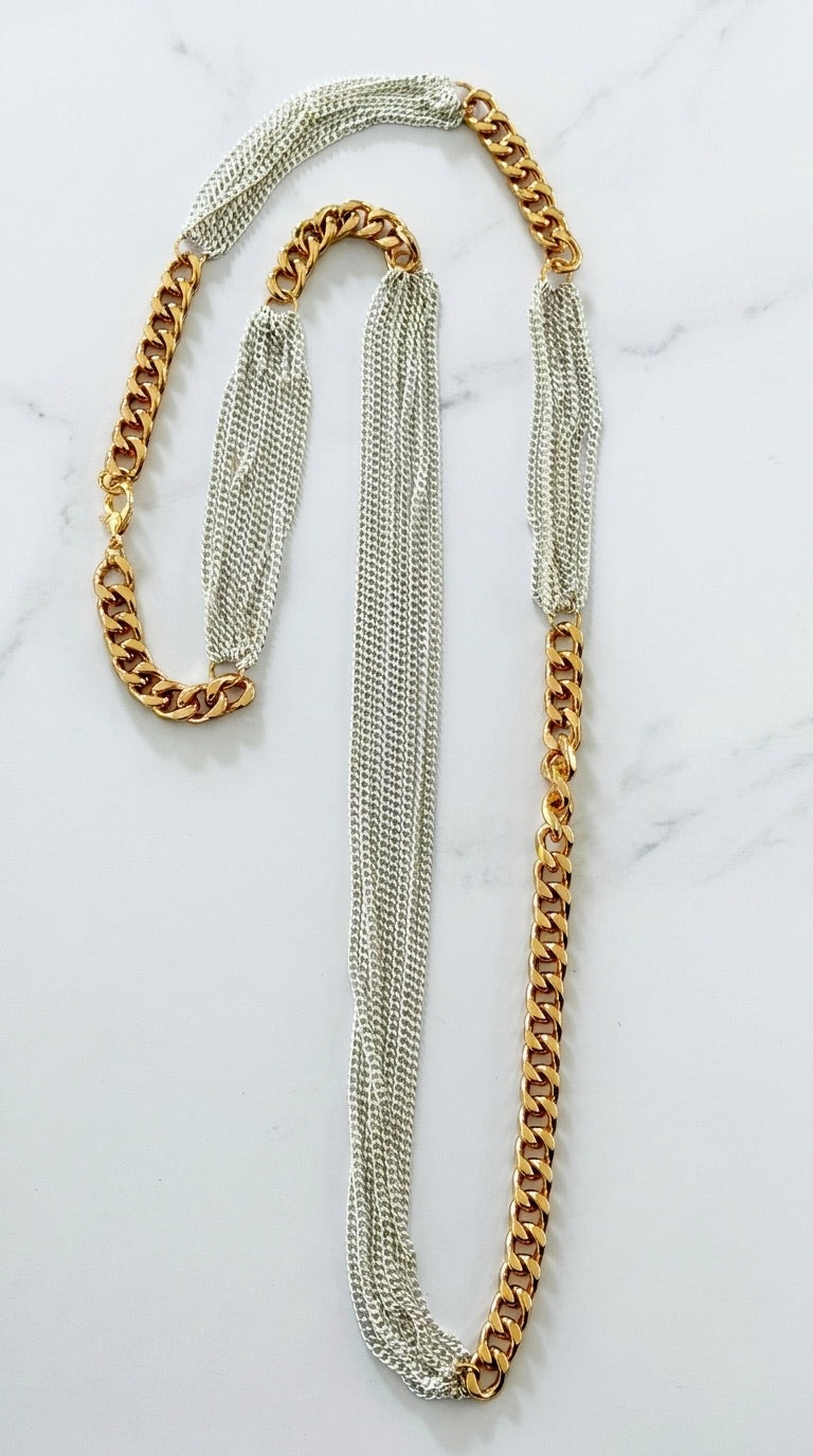 Esme long necklace | Silver/Gold