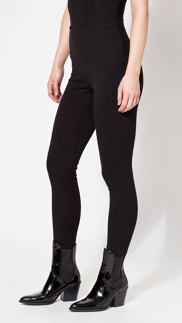 High-waist Denim 6175 Lysse Leggings (Black)