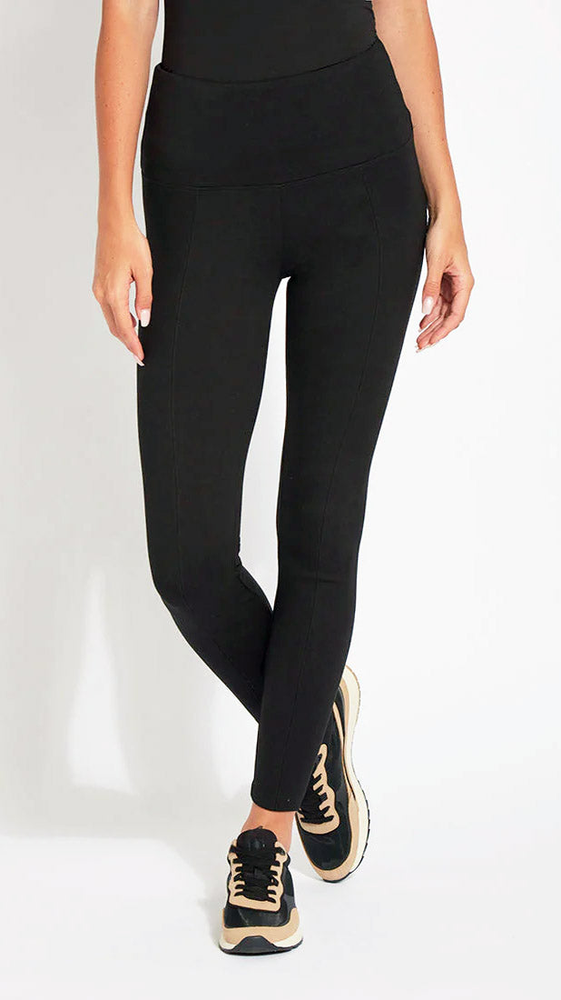 Signature ponte centre-seam leggings | Black | by Lysse NY | AW25/6