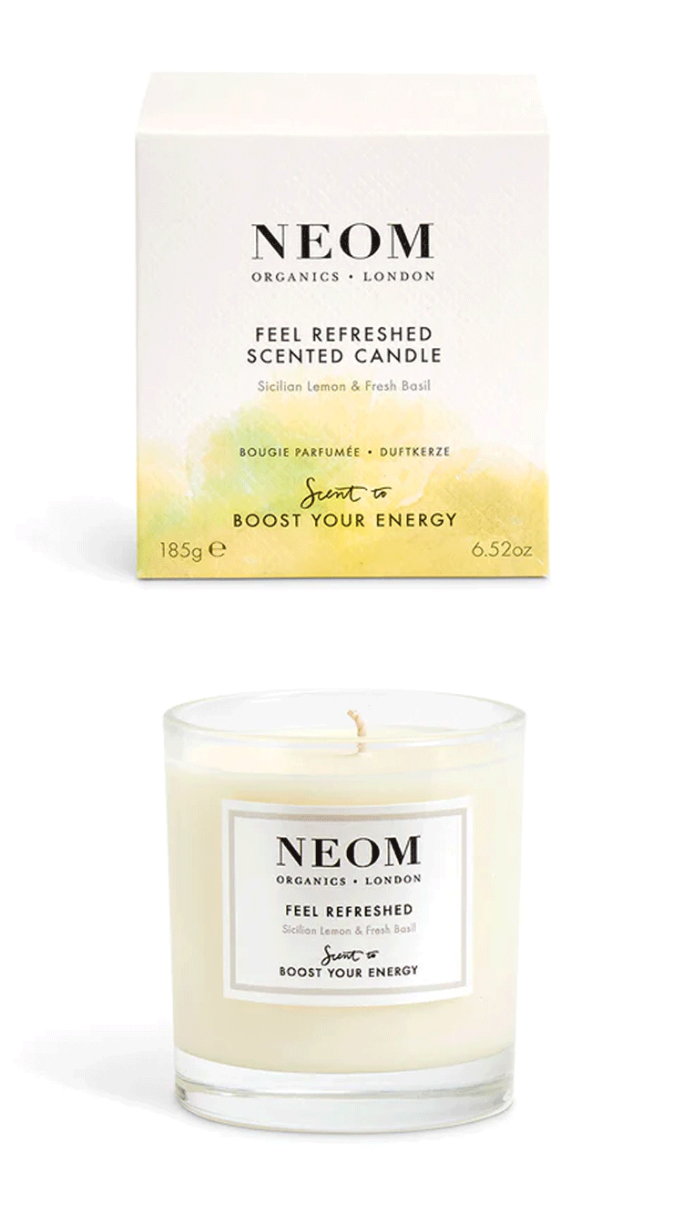 Neom organics 1-wick candle (3 luxury natural scents)