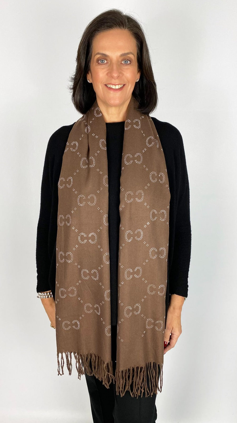 Designer-inspired bling tassel scarf | 4 Colours | by Malissa J