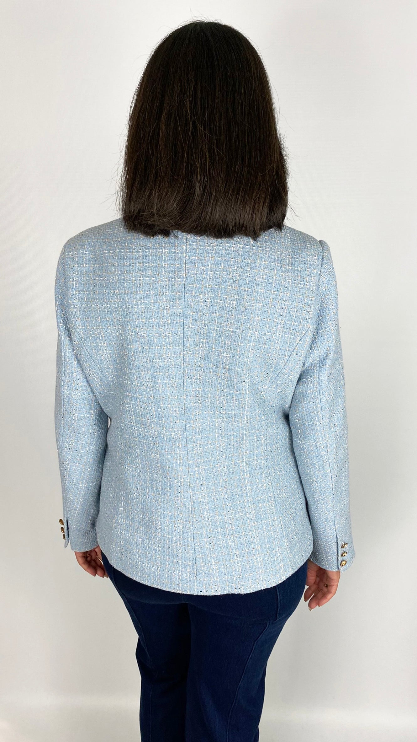 Designer-inspired double-breasted blazer | Blue | 4 Sizes