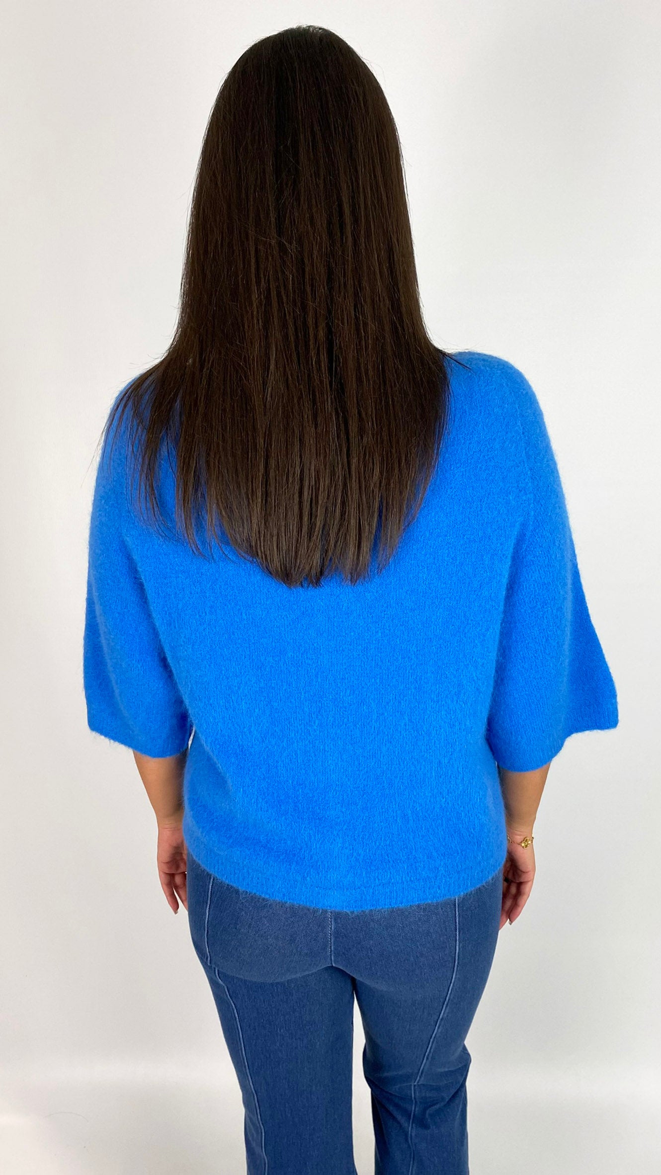 Soft v-neck half-sleeve cardigan | 6 Colours