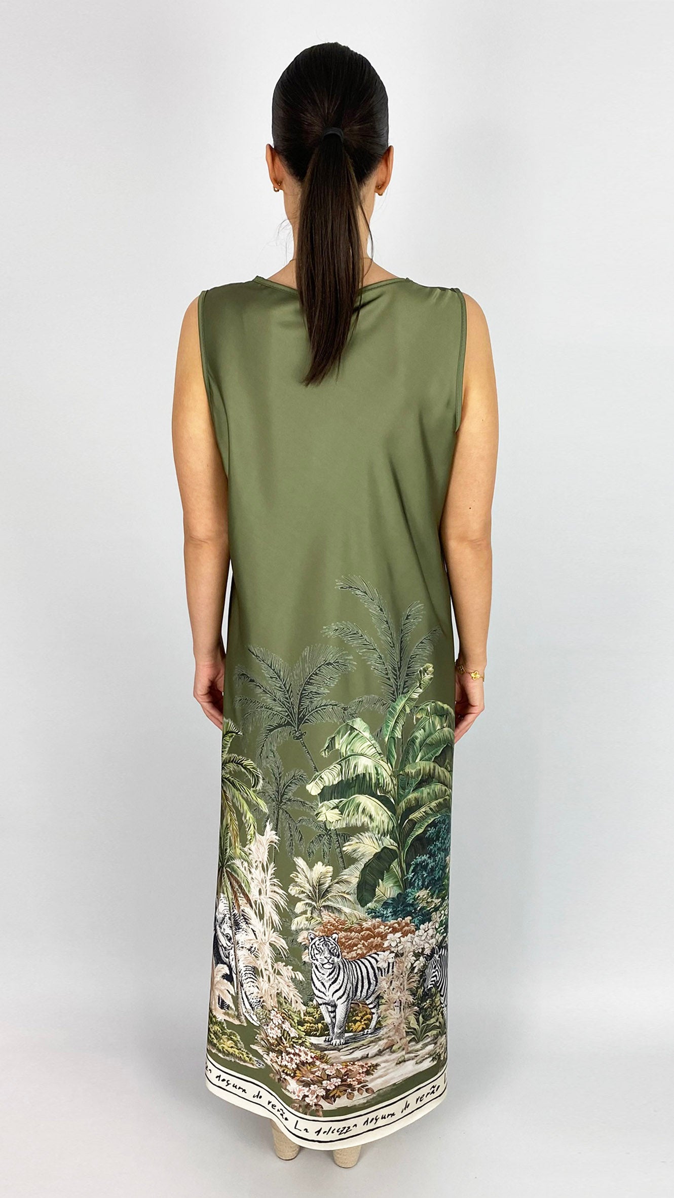 Safari print satin dress| 6 Colours