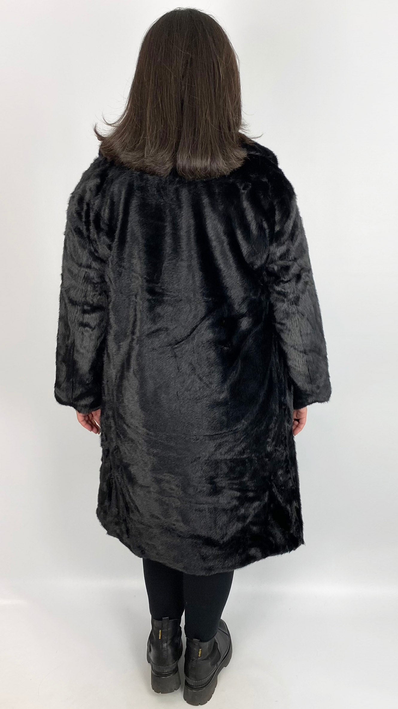 Faux Fur Midi Coat (2 Colours)