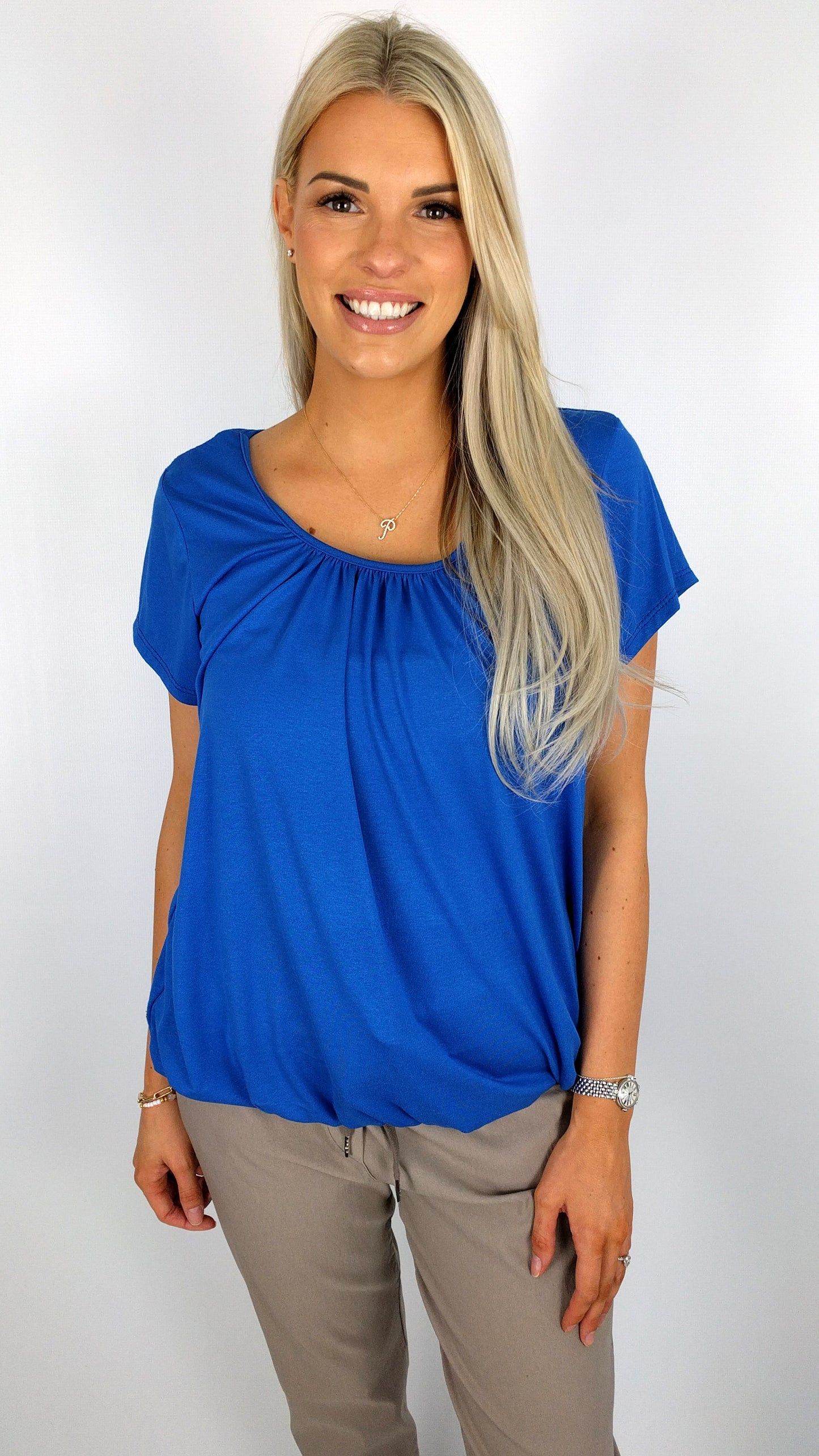 Gathered short-sleeve top | 12 Colours | Bestseller | back in!