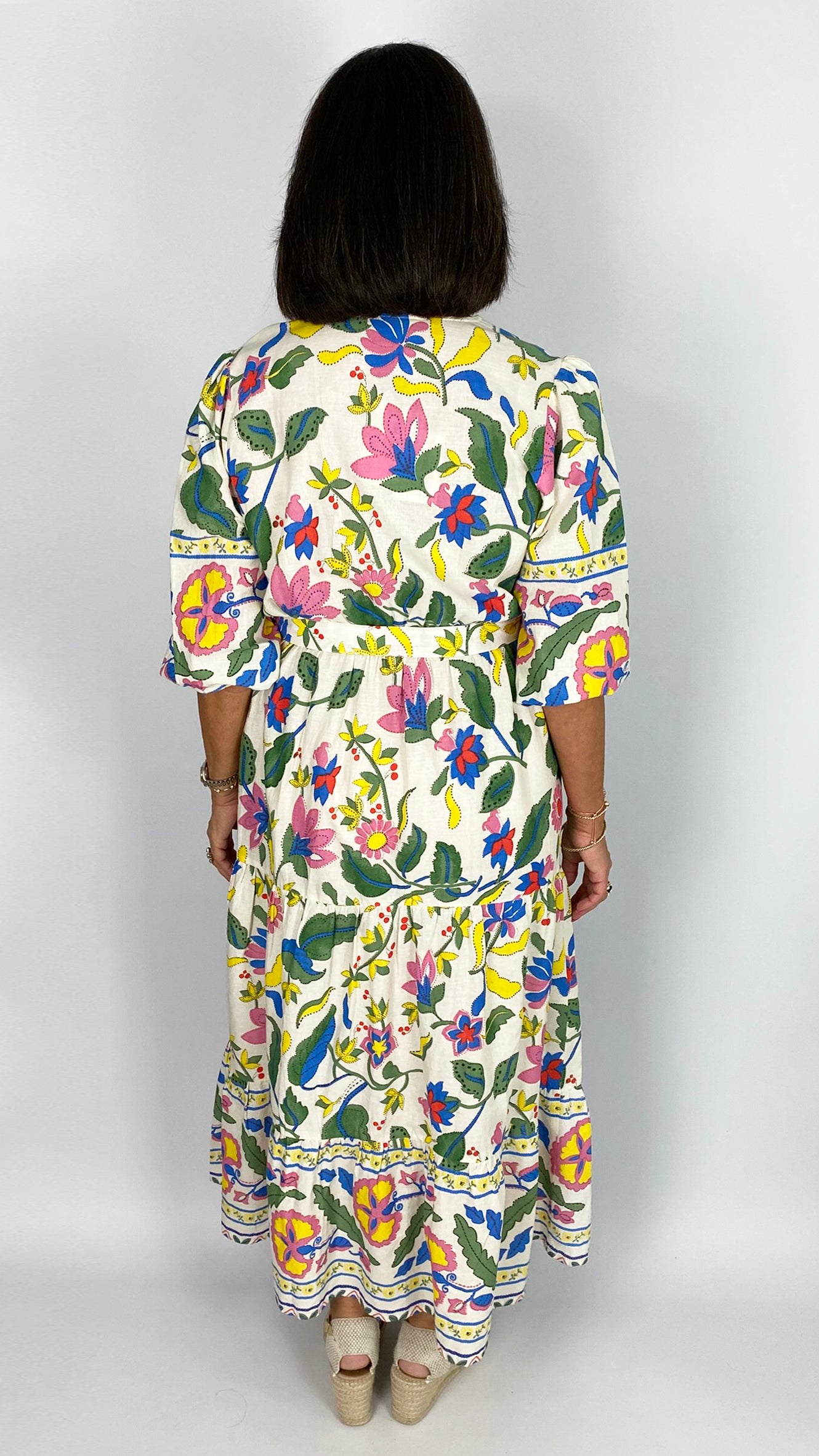 Sabine button-through tie-waist shirtdress