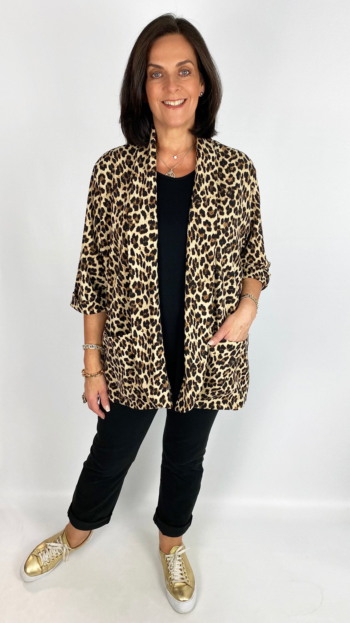 Relaxed fit edge-to-edge animal print jacket | 2 Colours | limited, back in!