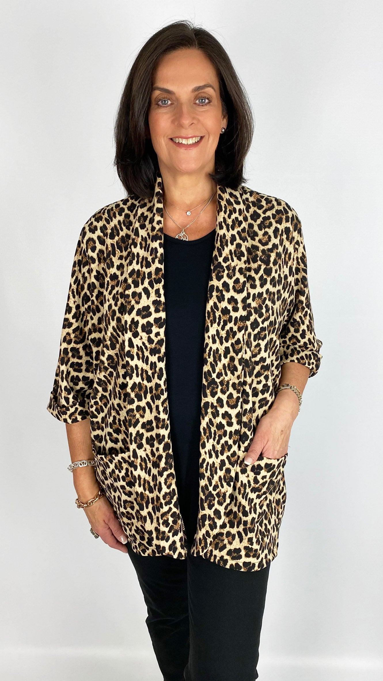 Relaxed fit edge-to-edge animal print jacket | 2 Colours | limited, back in!