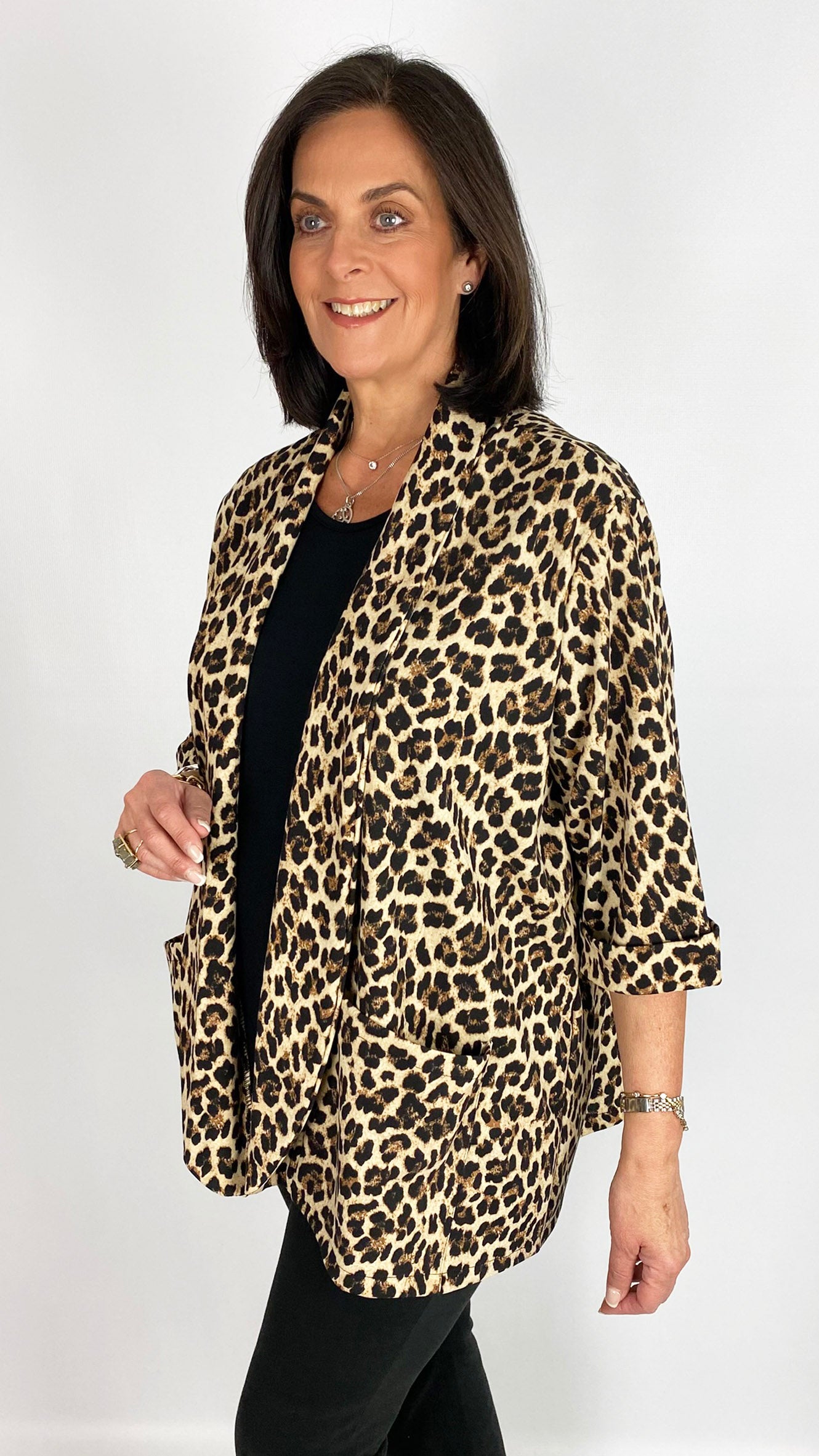Relaxed fit edge-to-edge animal print jacket | 2 Colours | limited, back in!