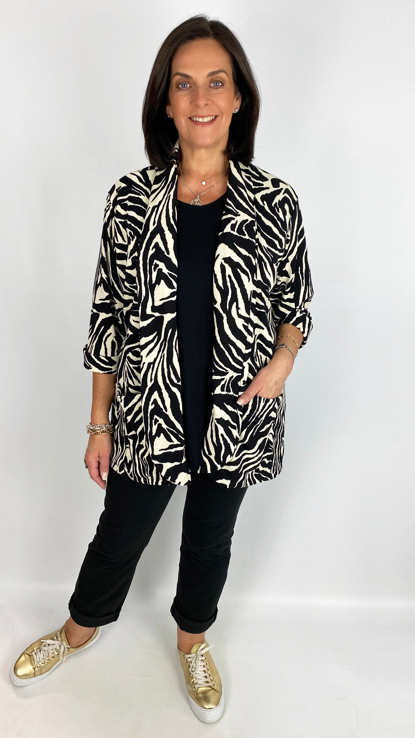Relaxed fit edge-to-edge animal print jacket | 2 Colours | limited, back in!