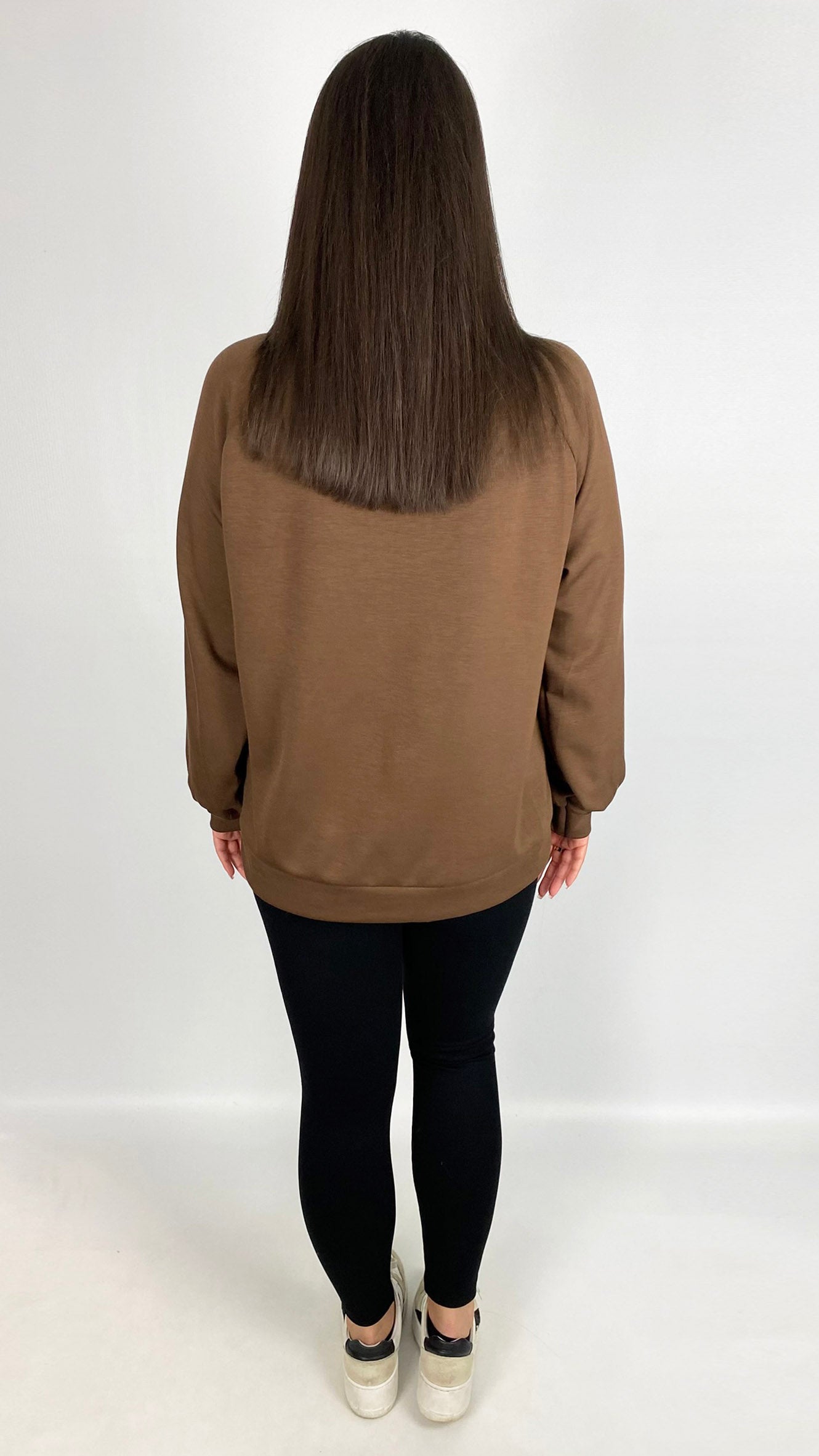 Neoprene-feel designer-inspired '5' sweatshirt | 3 Colours | last 1s