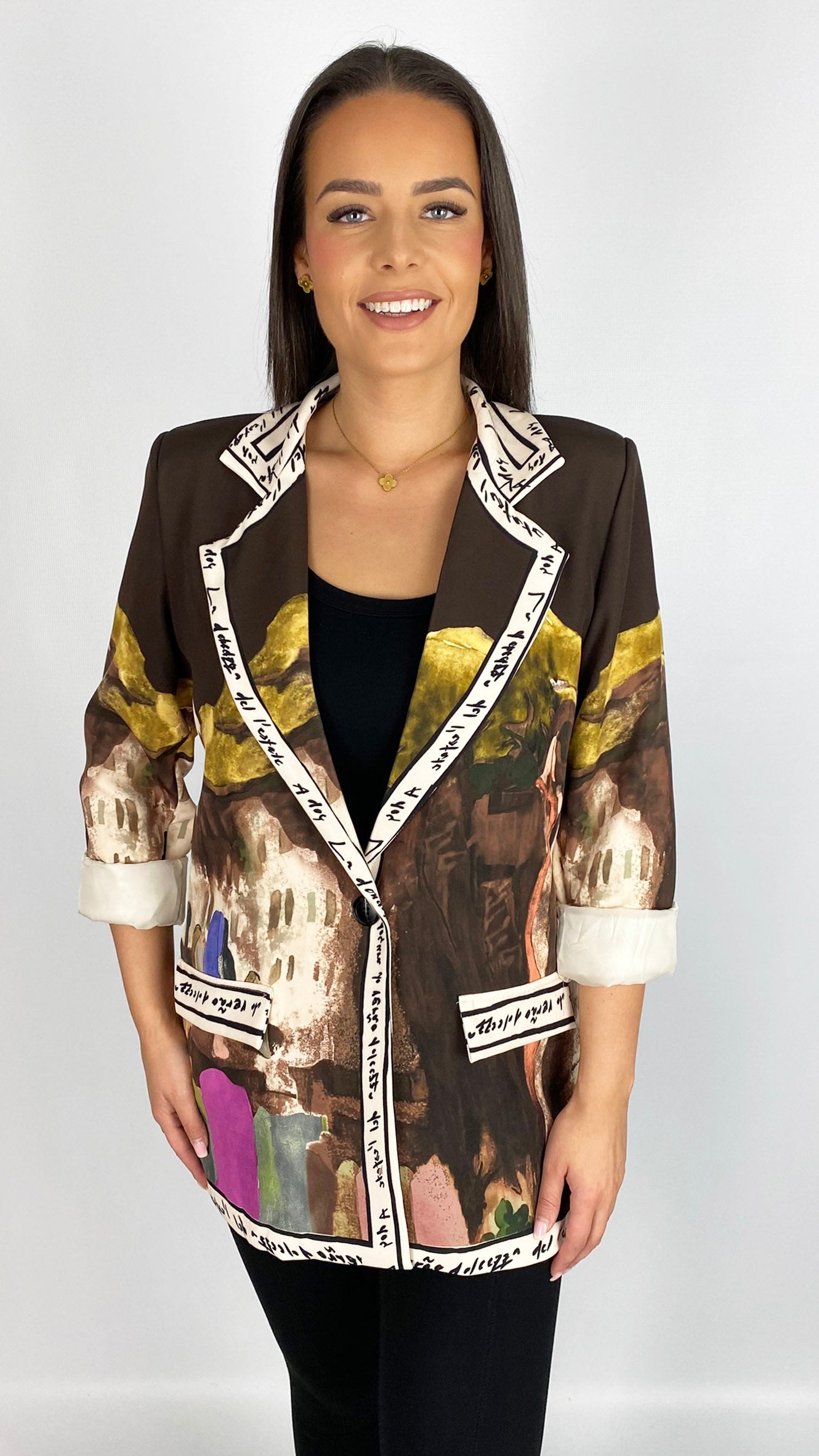 Landscape print blazer | 2 Colours