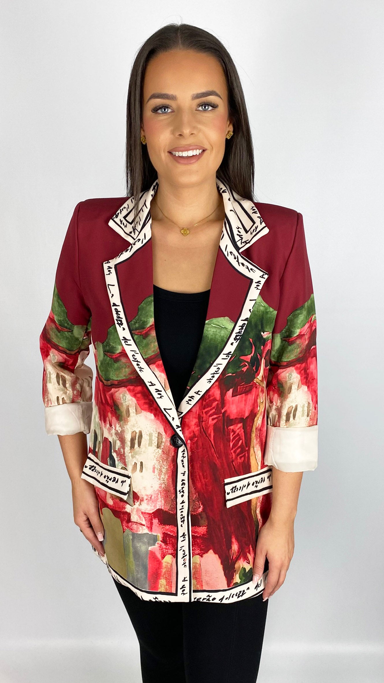 Landscape print blazer | 2 Colours