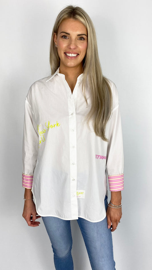 Embellished shirt (White) by Smith & Soul - last 1