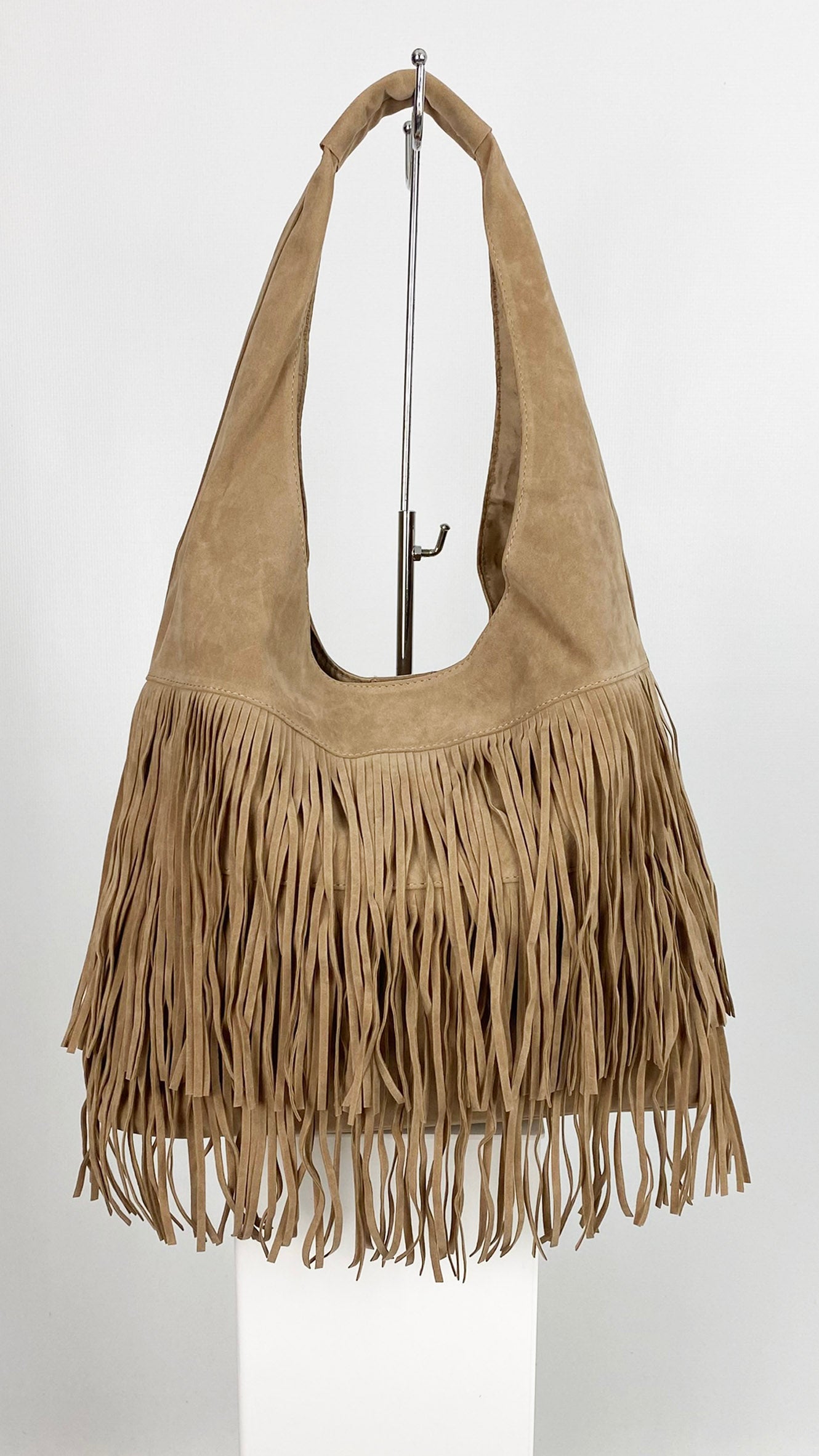 Faux suede fringed bucket bag | 3 colours