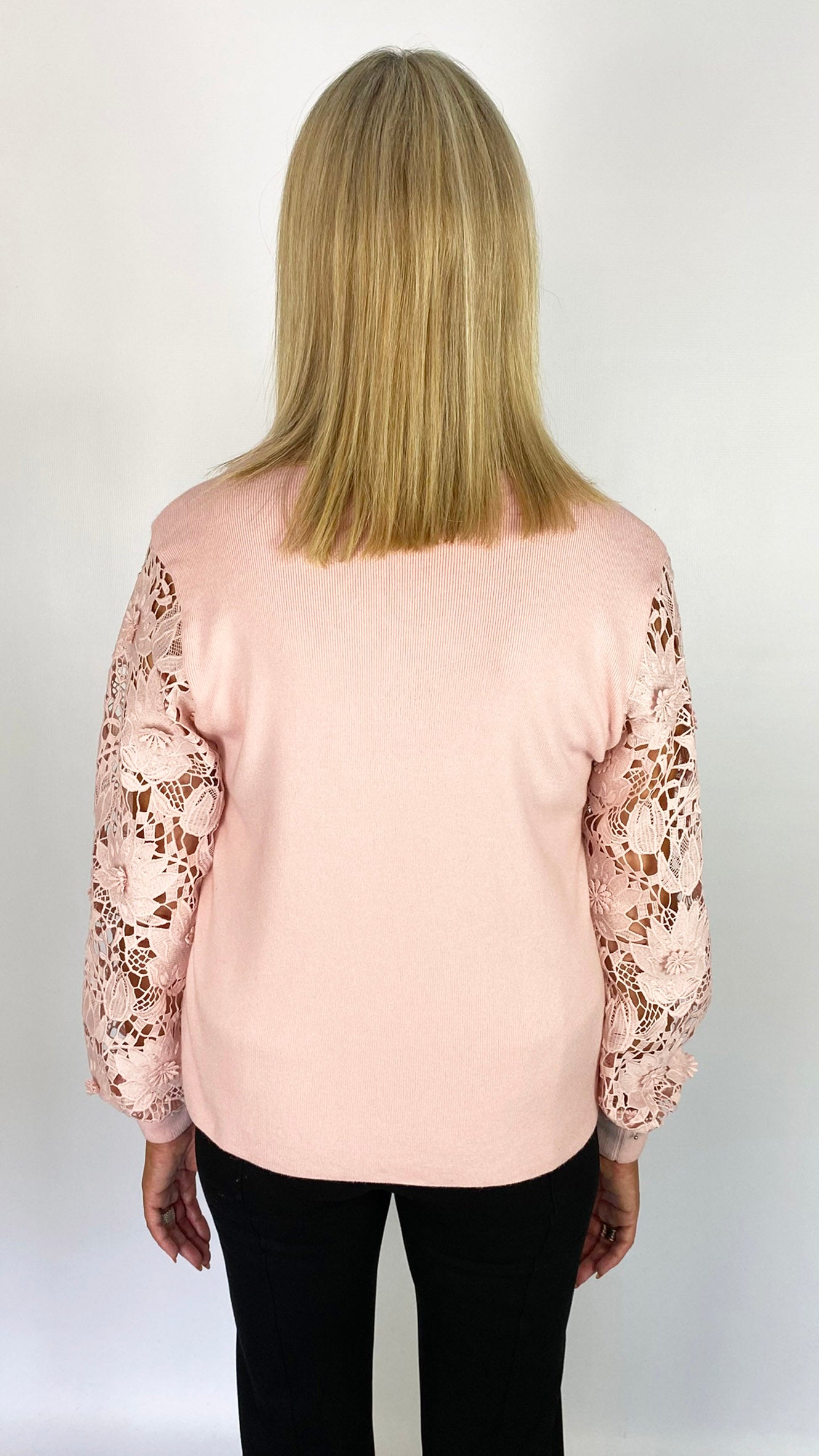 Crochet sleeve lightweight jumper | 3 Colours