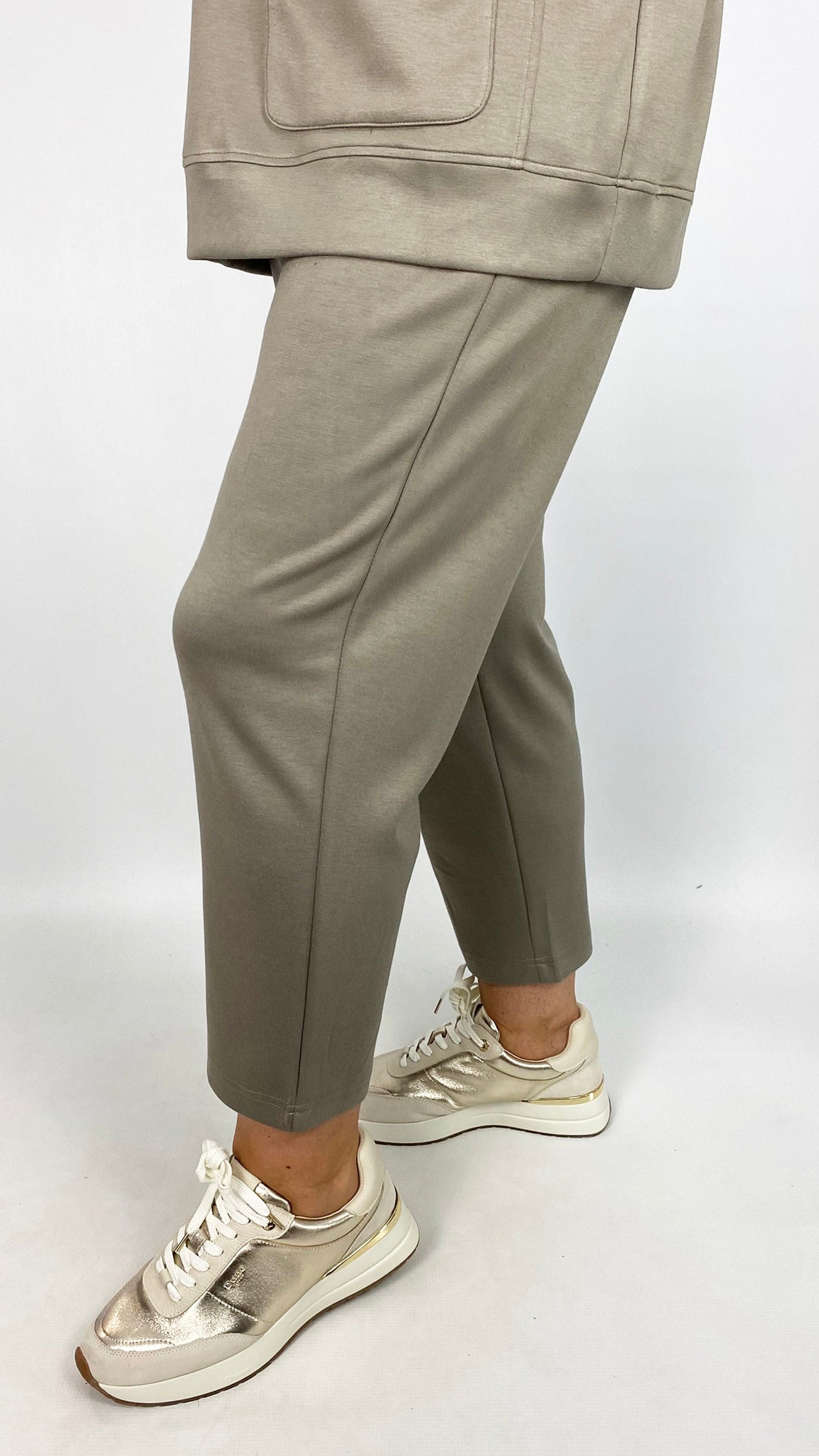 Jersey pull-on straight leg trousers | 2 Colours | by Malissa J