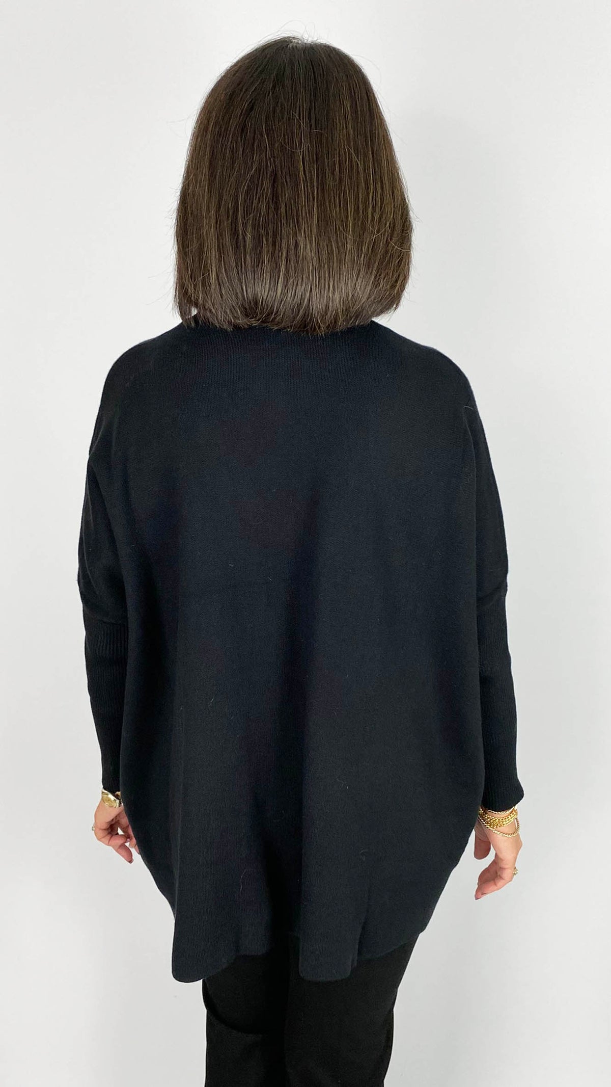 Woven 2-pocket oversized jumper | 2 Colours