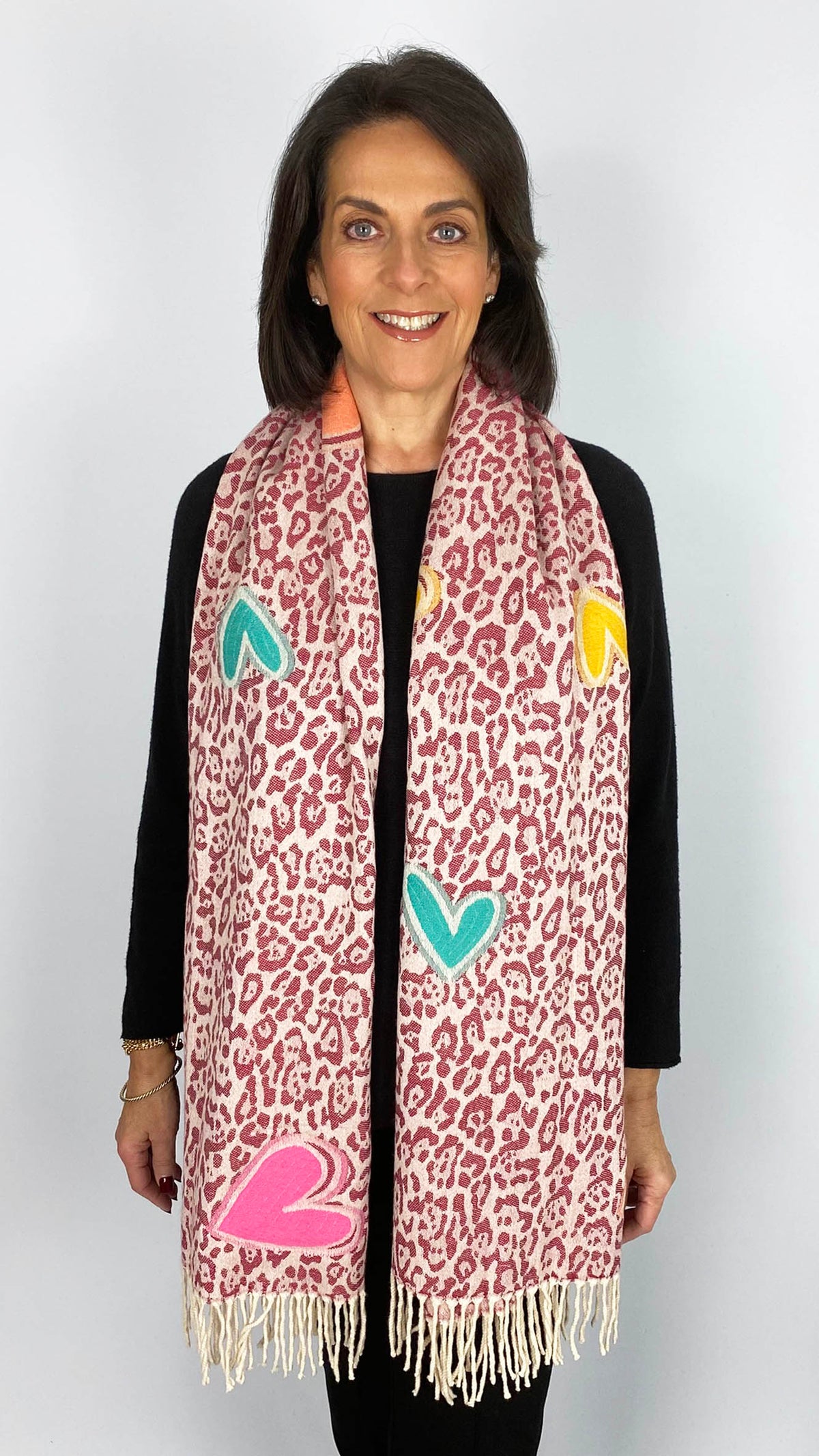 Animal print & heart scarf | 3 Colours