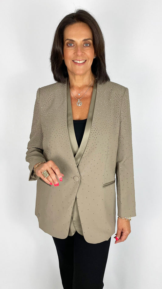 Panel detail graduated studded blazer | 2 Colours | by Malissa J | last 1s