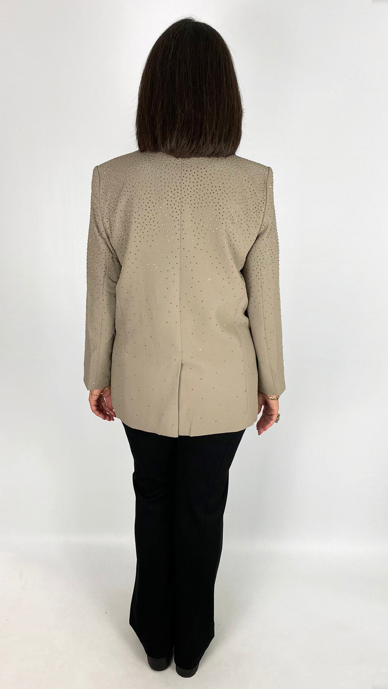 Panel detail graduated studded blazer | 2 Colours | by Malissa J