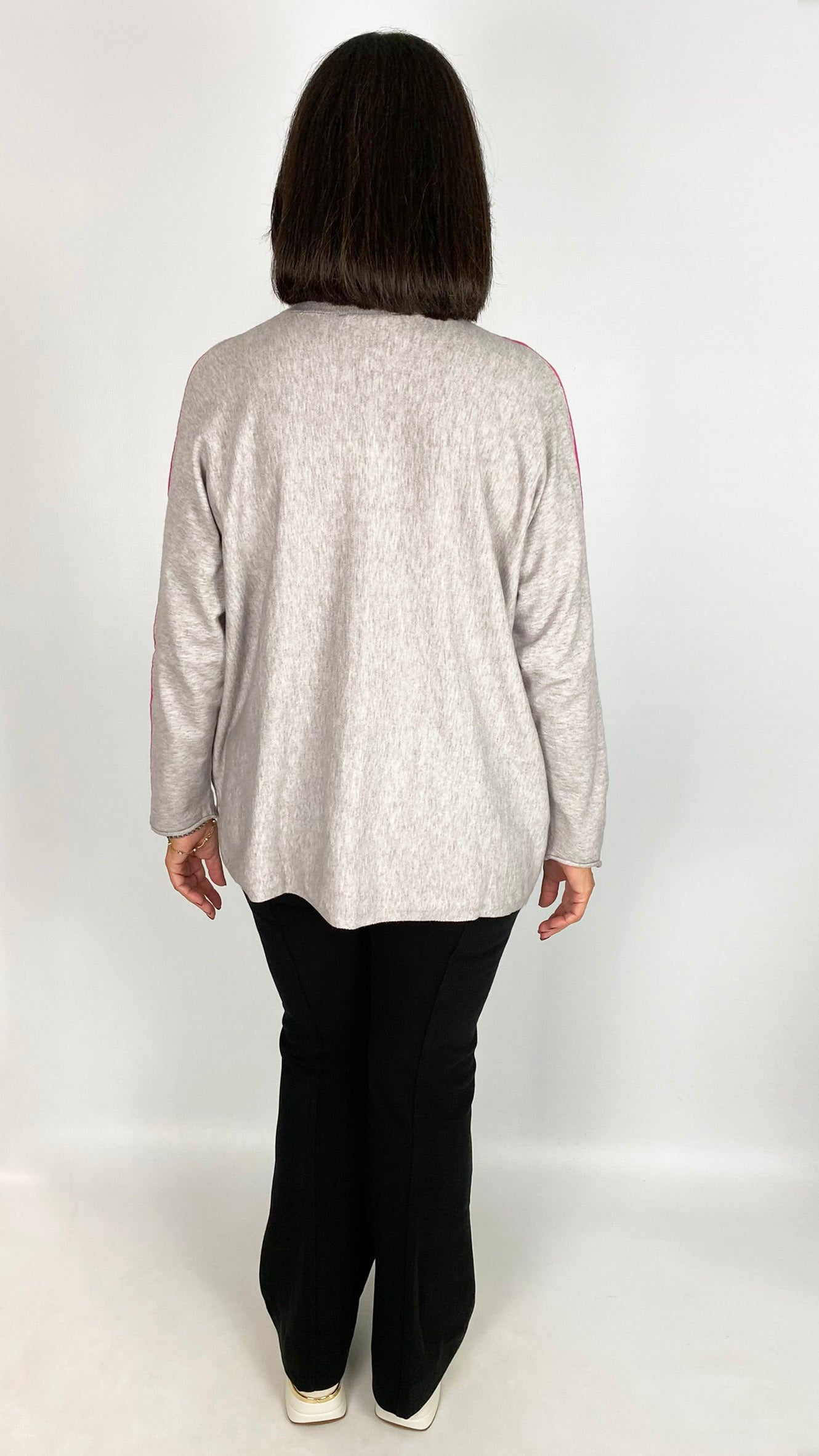 Neon stripe v-neck jumper | 5 Colours