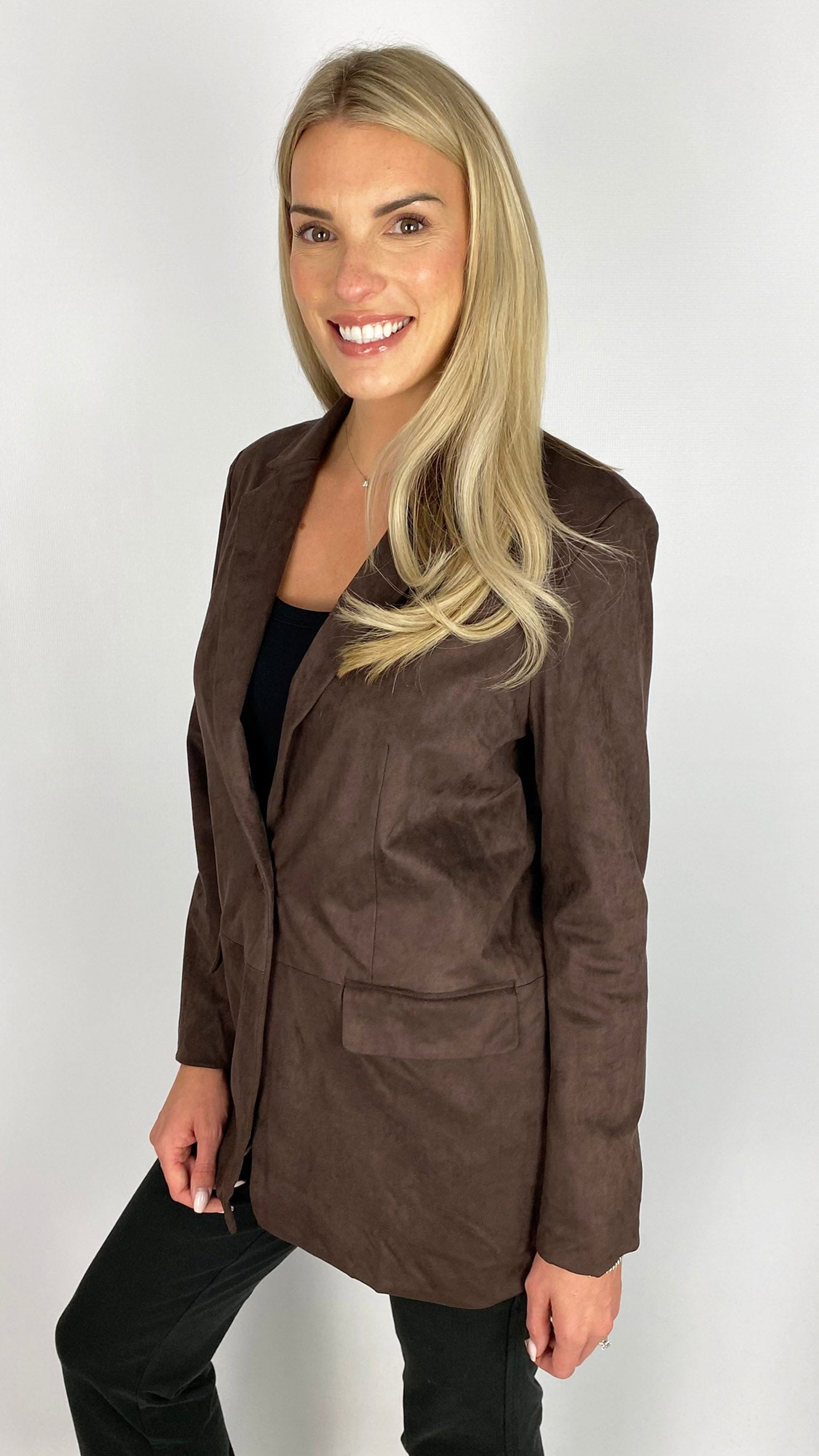Suedette blazer | 2 Colours | last 1s