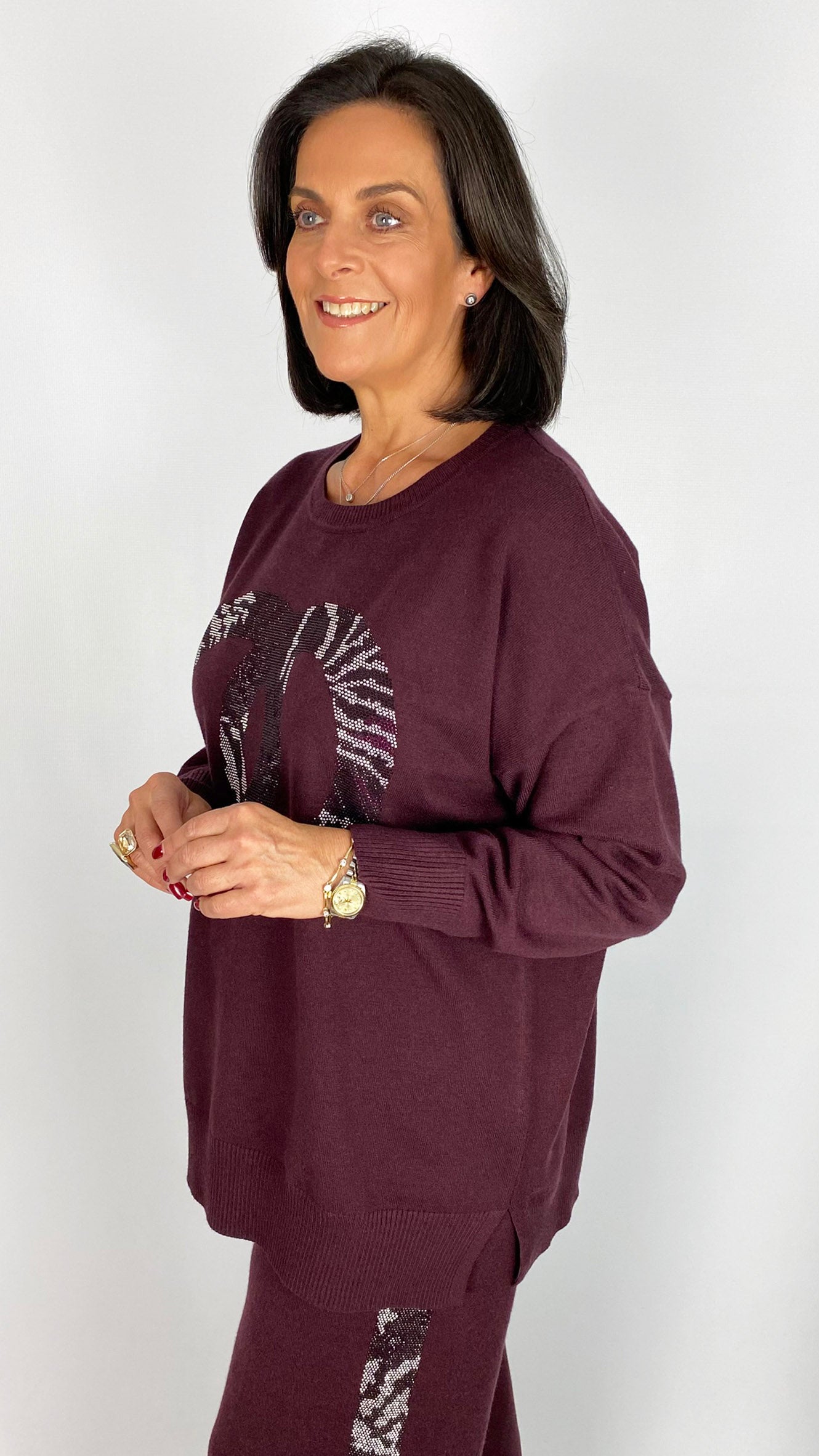 Animal stud circle knitted jumper | 3 Colours | by Malissa J