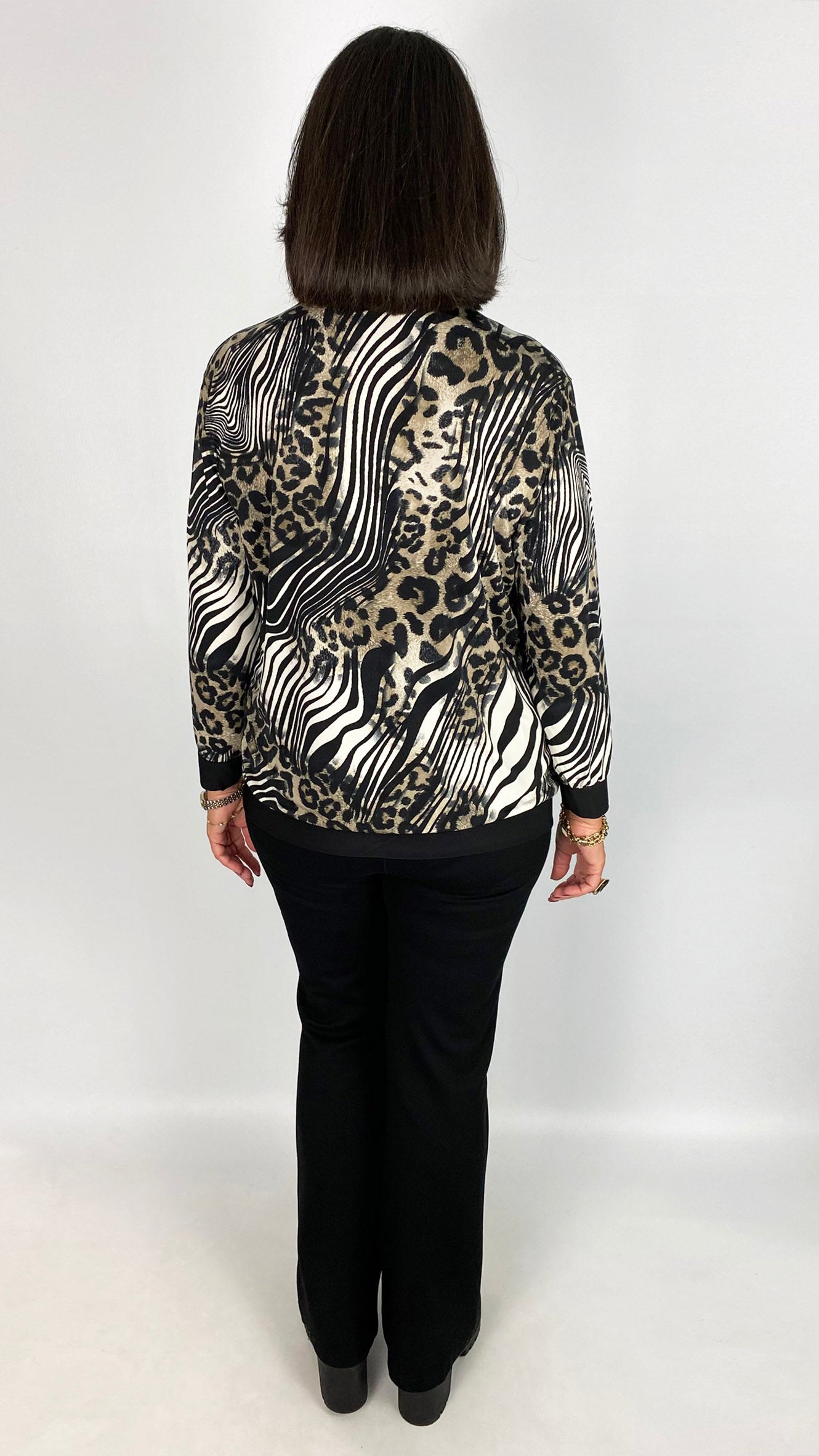 Print v-neck top | 2 Colours | by Malissa J