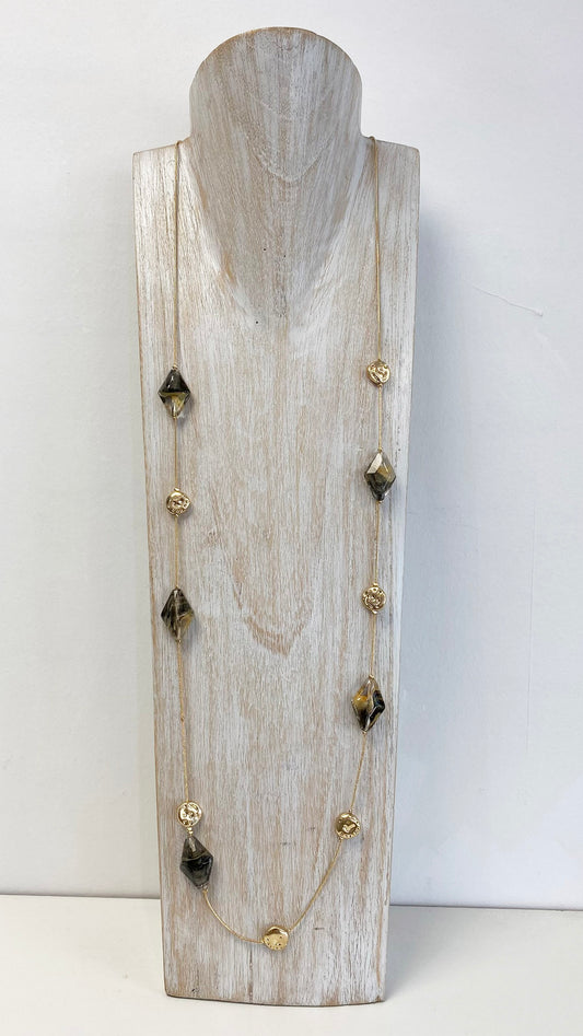 Emma long necklace | Gold