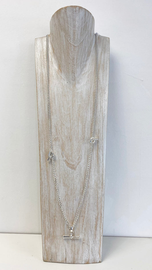 Jo long necklace | Silver