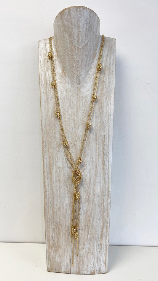 Lily long necklace | Gold