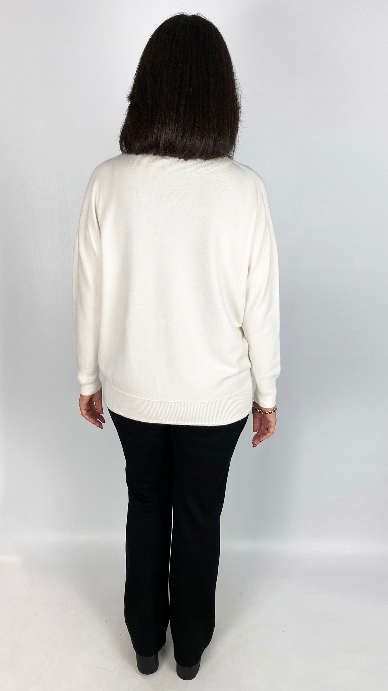 My ribbed edged v-neck jumper | 7 Colours | back for AW25
